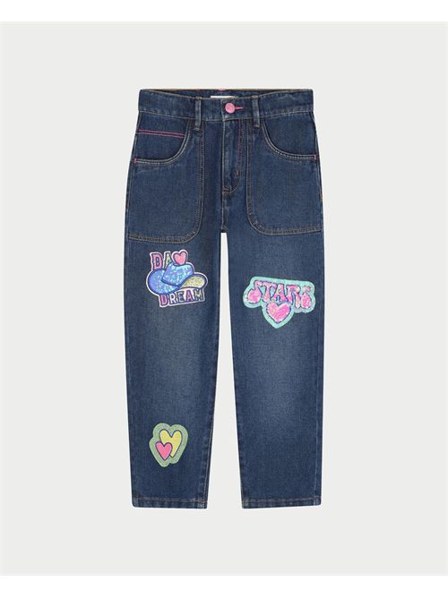 Jeans bambina Billieblush con badge BILLIEBLUSH | U21327Z28