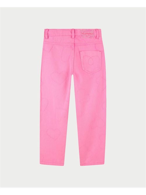 Jeans bambina Billieblush in twill con cuori BILLIEBLUSH | U21343473