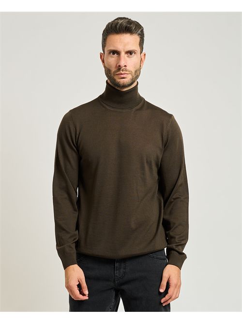 Maglione Musso uomo Boss verde BOSS | 50468262342