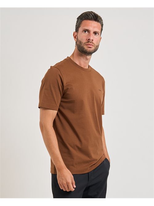 T-shirt Thompson uomo Boss marrone BOSS | 50468347217