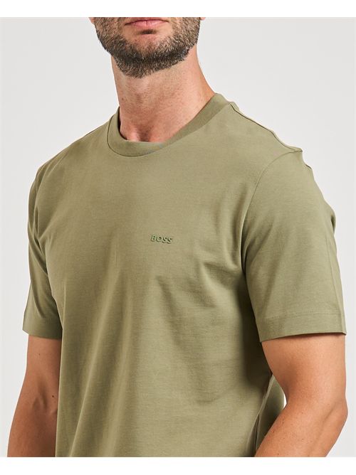 T-shirt Thompson uomo Boss verde BOSS | 50468347314