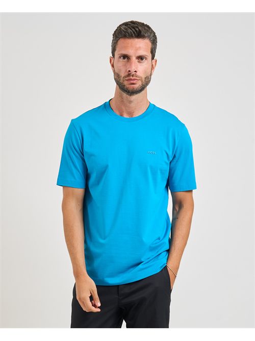 T-shirt Thompson uomo Boss turchese BOSS | 50468347443
