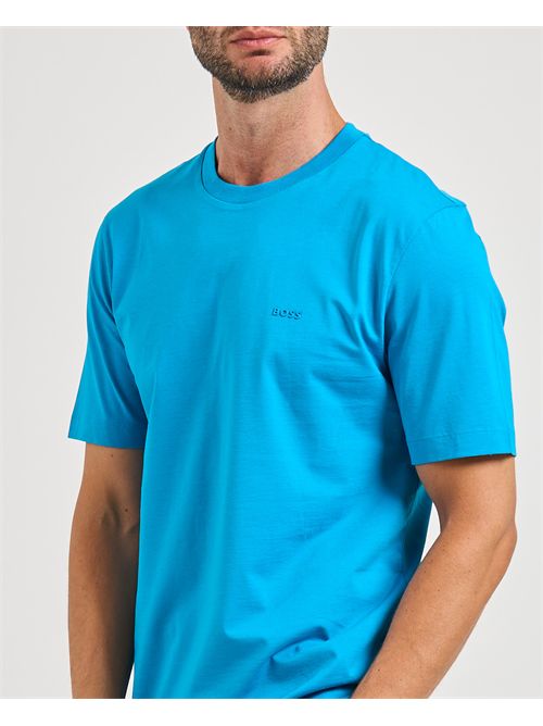 T-shirt Thompson uomo Boss turchese BOSS | 50468347443