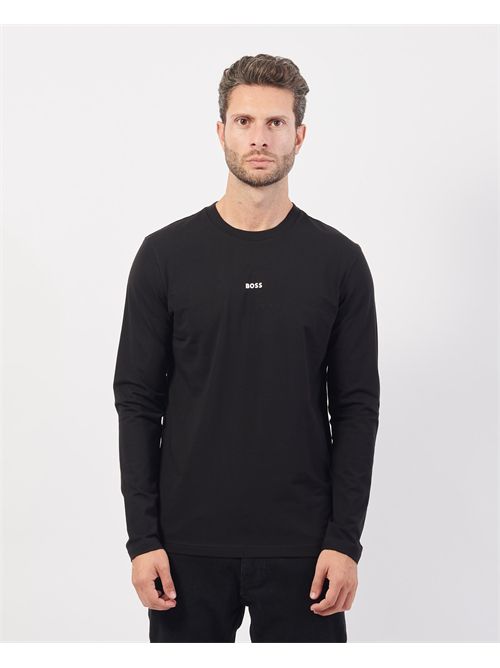 Chemise noire à manches longues Boss pour homme de TChark BOSS | 50473286001