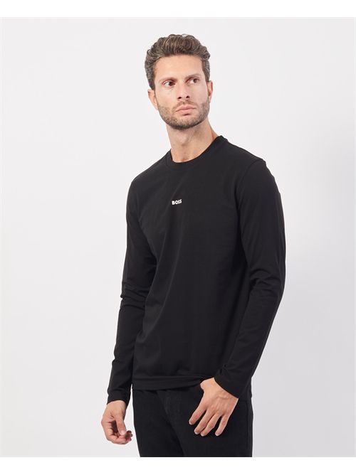 Maglia TChark uomo Boss nera maniche lunghe BOSS | 50473286001