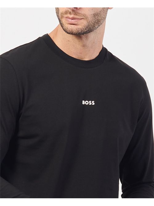 Maglia TChark uomo Boss nera maniche lunghe BOSS | 50473286001