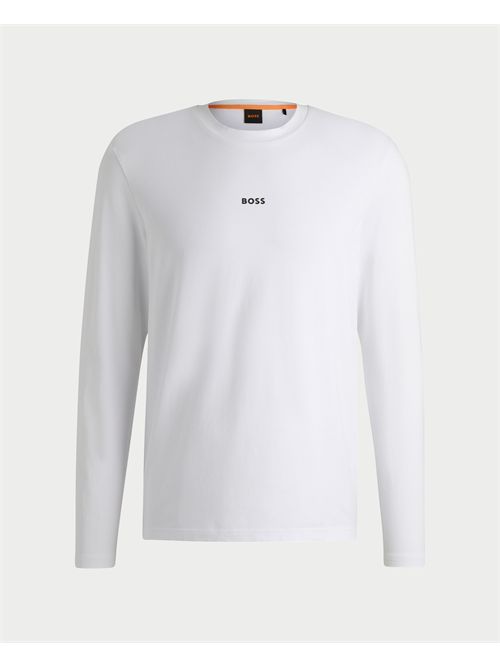 Maglia TChark uomo Boss bianca maniche lunghe BOSS | 50473286100