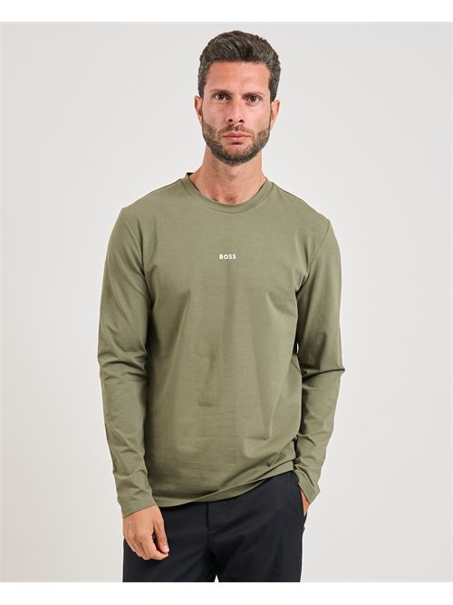 Maglia TChark uomo Boss verde maniche lunghe BOSS | 50473286342