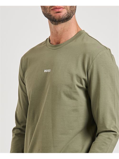 Maglia TChark uomo Boss verde maniche lunghe BOSS | 50473286342