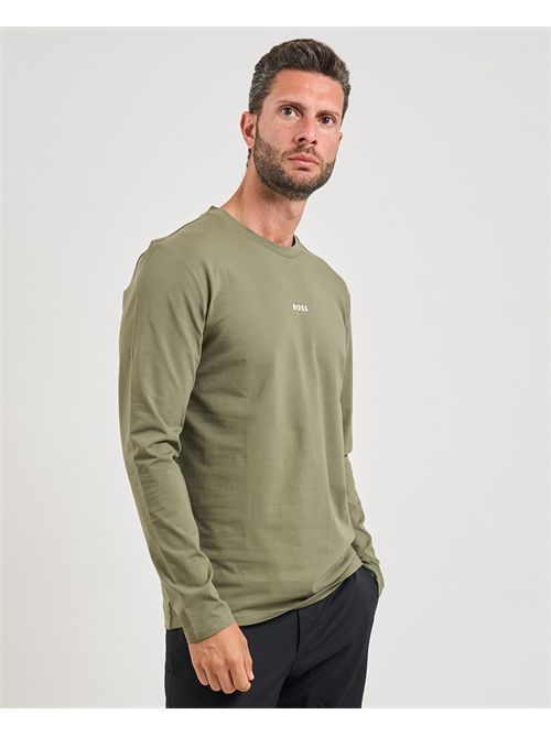 Maglia TChark uomo Boss verde maniche lunghe BOSS | 50473286342