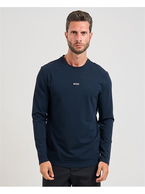 Maglia TChark uomo Boss blu maniche lunghe BOSS | 50473286404