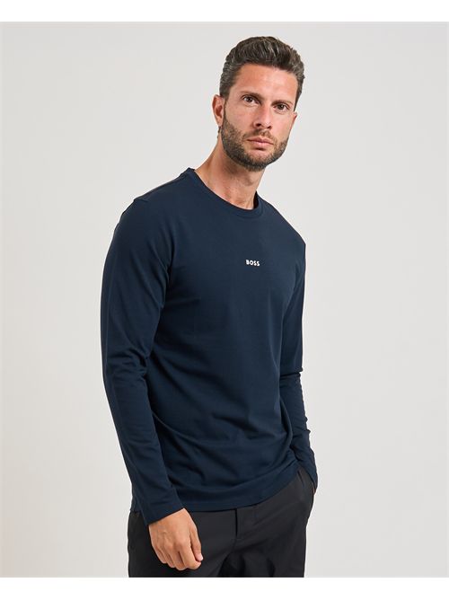 Maglia TChark uomo Boss blu maniche lunghe BOSS | 50473286404