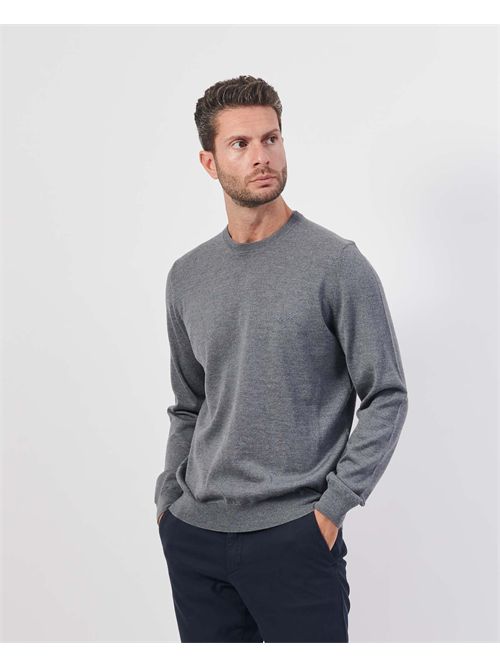 Maglione Botto uomo Boss grigio in lana vergine BOSS | 50476364030