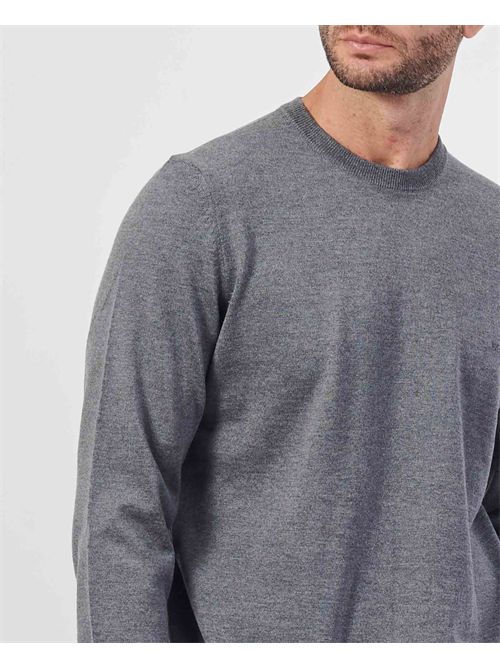 Maglione Botto uomo Boss grigio in lana vergine BOSS | 50476364030