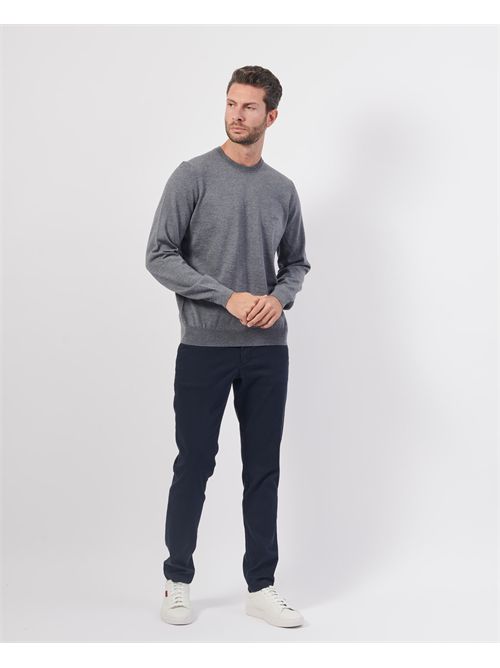 Maglione Botto uomo Boss grigio in lana vergine BOSS | 50476364030