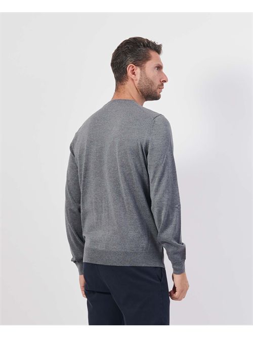 Maglione Botto uomo Boss grigio in lana vergine BOSS | 50476364030