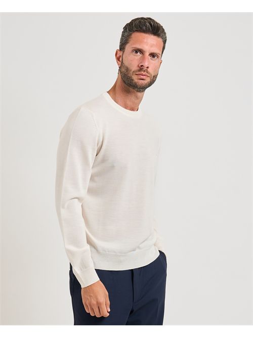 Maglione Botto uomo Boss bianco in lana vergine BOSS | 50476364131