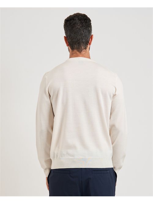 Maglione Botto uomo Boss bianco in lana vergine BOSS | 50476364131