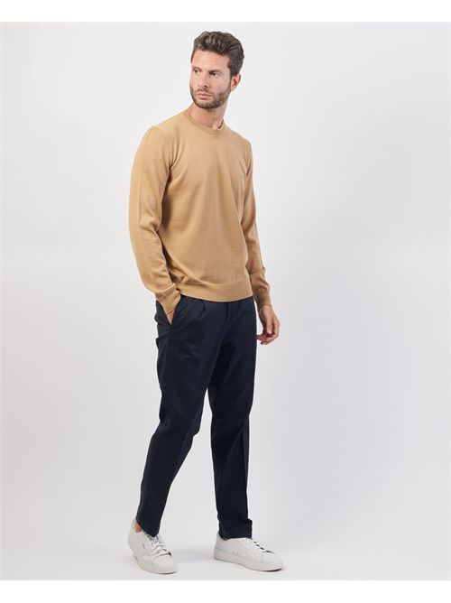 Maglione Botto uomo Boss beige in lana vergine BOSS | 50476364260