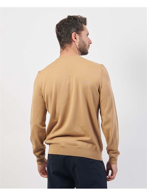 Maglione Botto uomo Boss beige in lana vergine BOSS | 50476364260