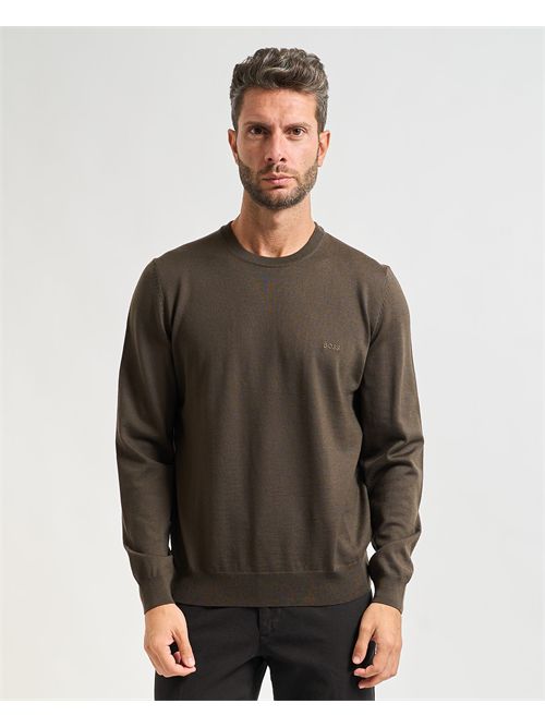 Botto men's sweater Boss green BOSS | 50476364342