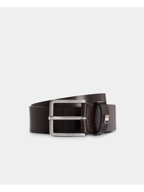 Cintura Ther Flag uomo Boss marrone BOSS | 50486839205