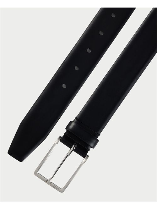 Erman Men's Boss Black Leather Belt BOSS | 50491834001