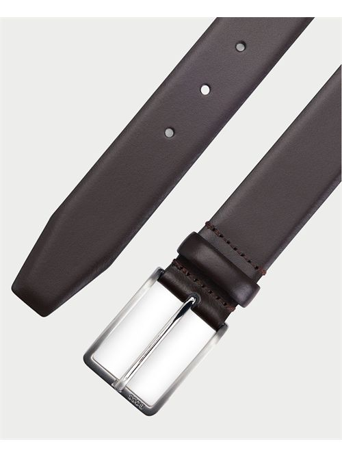 Erman Men's Boss Brown Leather Belt BOSS | 50491834205