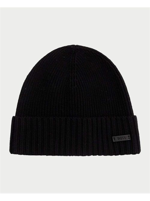 Chapeau Fati homme Boss noir en laine vierge BOSS | 50495306001