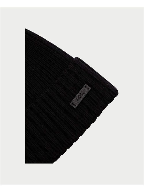 Chapeau Fati homme Boss noir en laine vierge BOSS | 50495306001