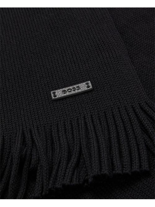 Sciarpa Albas uomo Boss nero BOSS | 50495340001