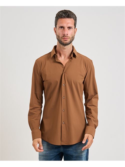Hank Kent men's shirt Boss brown slim fit BOSS | 50503554217