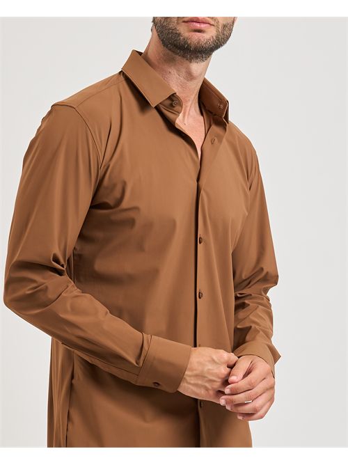 Hank Kent men's shirt Boss brown slim fit BOSS | 50503554217