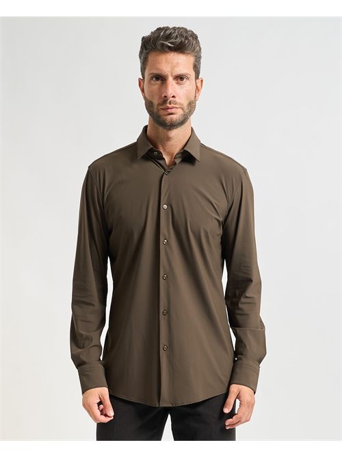 Camicia Hank Kent uomo Boss verde BOSS | 50503554342