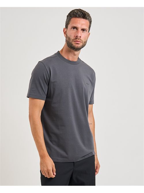 T-shirt  uomo Boss grigio in cotone elasticizzato BOSS | 50506373027