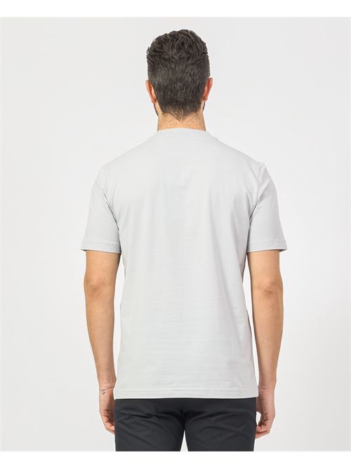 T-shirt  uomo Boss grigio in cotone elasticizzato BOSS | 50506373054