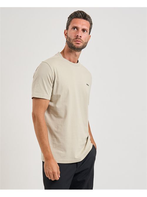 T-shirt  uomo Boss beige in cotone elasticizzato BOSS | 50506373274