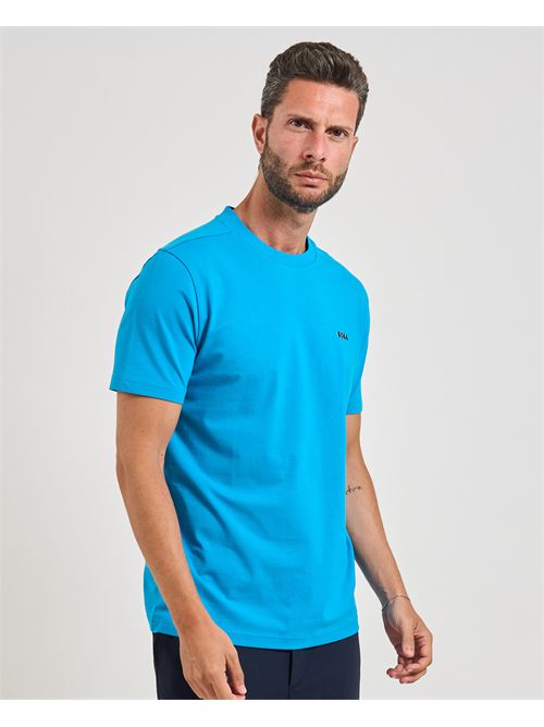 T-shirt  uomo Boss turchese in cotone elasticizzato BOSS | 50506373443