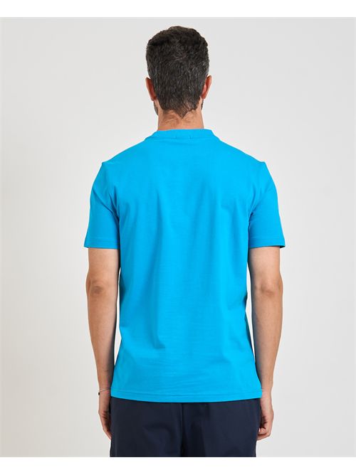 T-shirt  uomo Boss turchese in cotone elasticizzato BOSS | 50506373443