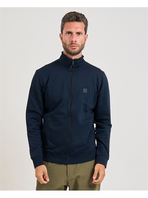 Felpa Zestart uomo Boss blu fullzip BOSS | 50511709404