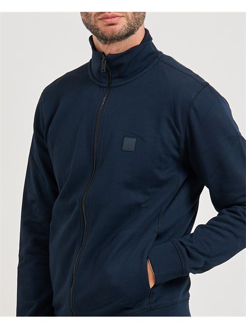 Felpa Zestart uomo Boss blu fullzip BOSS | 50511709404