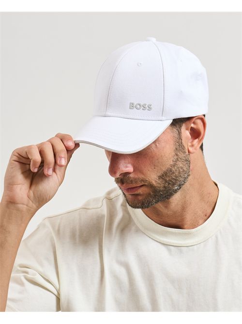 Bold men's hat Boss white BOSS | 50519219103
