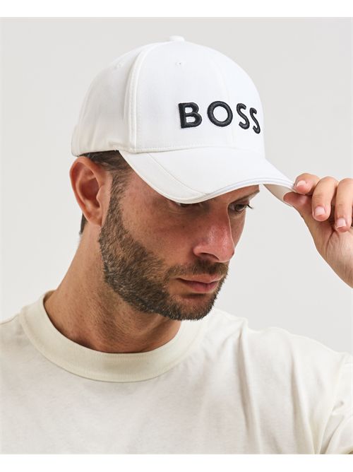 US men's hat Boss white BOSS | 50519247101