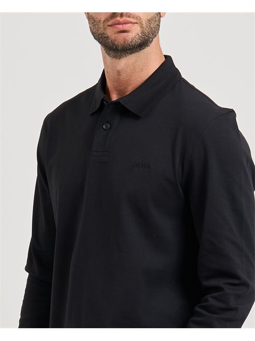 Polo Interlock uomo Boss nero BOSS | 50527525001