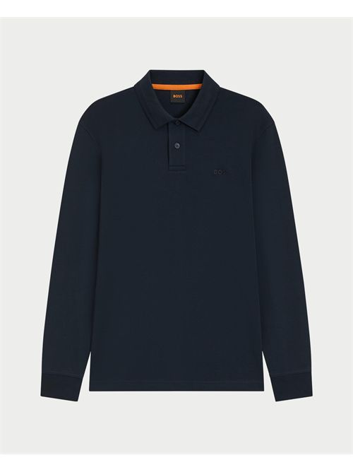 Polo Interlock uomo Boss blu BOSS | 50527525404
