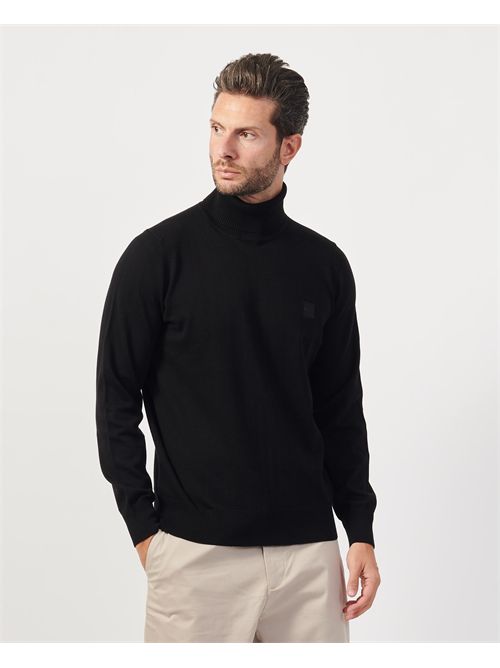 Akiro men's sweater Boss black in cashmere BOSS | 50527573001