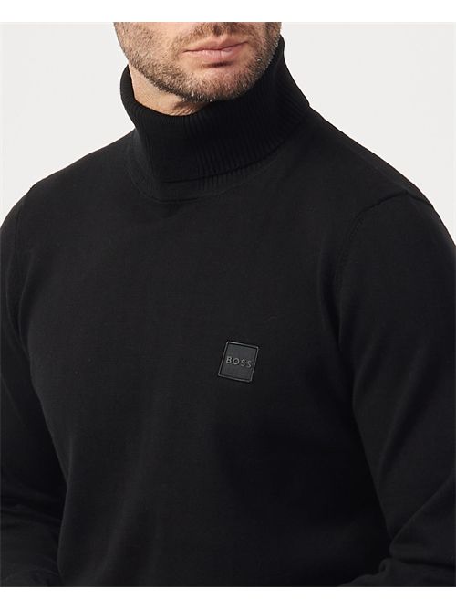 Akiro men's sweater Boss black in cashmere BOSS | 50527573001
