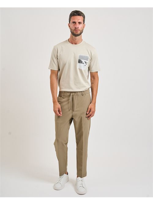 Pantaloni Convert uomo Boss beige elasticizzati BOSS | 50538179334