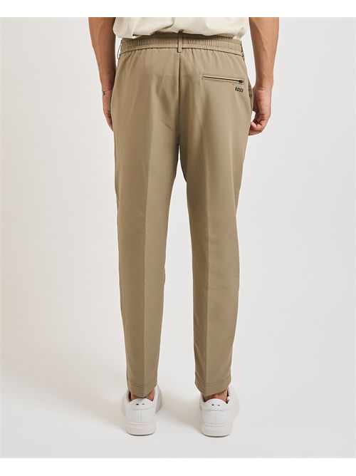 Pantaloni Convert uomo Boss beige elasticizzati BOSS | 50538179334