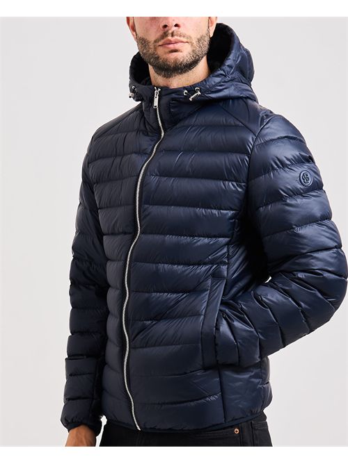 Dimeo men's quilted down jacket in Boss blue BOSS | 50540450404